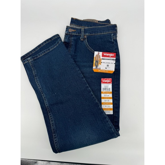 Wrangler Jeans 32x30 Five Star Heritage Relaxed Fit Stretch Jeans Mens - Picture 1 of 12